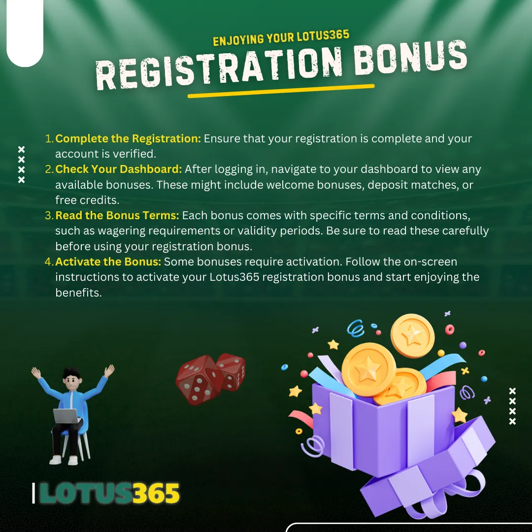 Lotus365 registration bonus