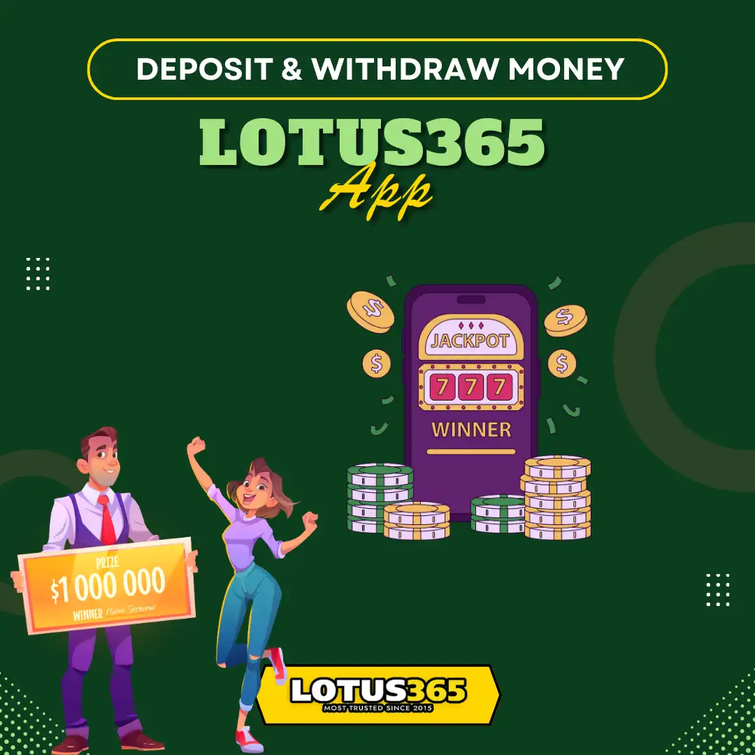 Lotus365 App deposit and withdraw money